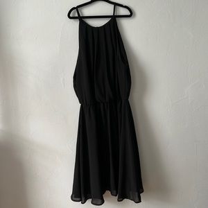 Flowy Black Mini Dress
